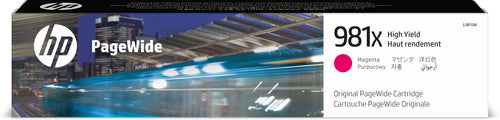 HP 981X High Yield Magenta Original PageWide Cartridge HP 981X High Yield Magenta Original PageWide Cartridge